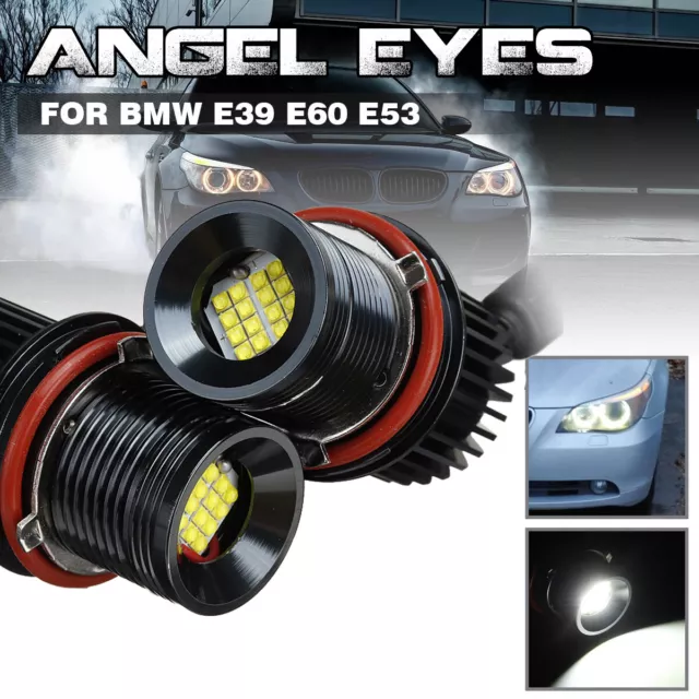 Für BMW E39 E60 E53 80W 16LED Standlicht Angel Eyes Halo Marker Standlicht Weiß
