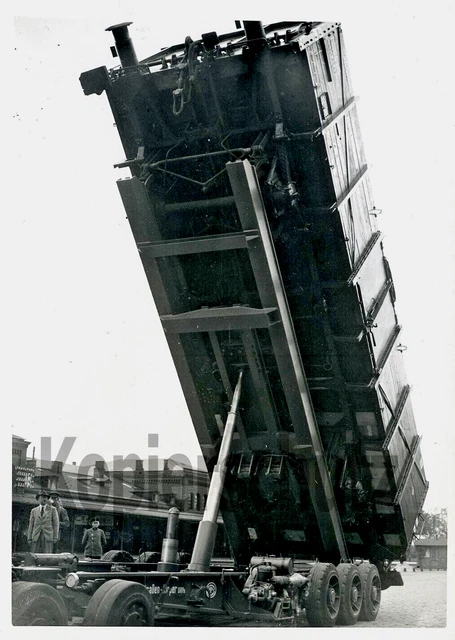 Original Eisenbahn Foto - Kaelble mit Waggonkipper Berlin Anhalter Bf 1933