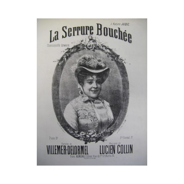 COLLIN Lucien La Serrure Bouchée Chant Piano XIXe