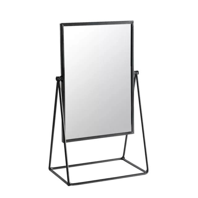 Dressing Table Vanity Mirror Free Standing Tabletop Makeup Cosmetic 22cm Black