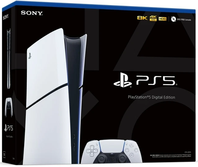 SONY PLAYSTATION 5 PS5 Slim Console Digital Edition White 1TB Brand New