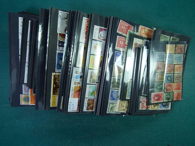 Südamerika-Sammlung, Einsteckkarte Briefmarken, neu und gest. inspiziert werden