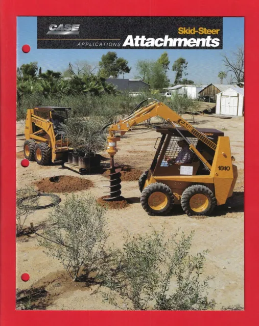 Case Ih Skid-Steer Attachments 12 Page Brochure Ce 027-7-94