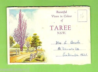 #D227.  1940s / 1950s  FOLDOUT SOUVENIR POSTCARD VIEWS OF TAREE NSW