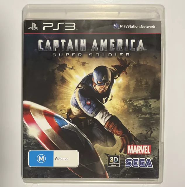 Captain America Super Soldier Marvel Sega *Good Condition* *Complete* (RARE) PS3