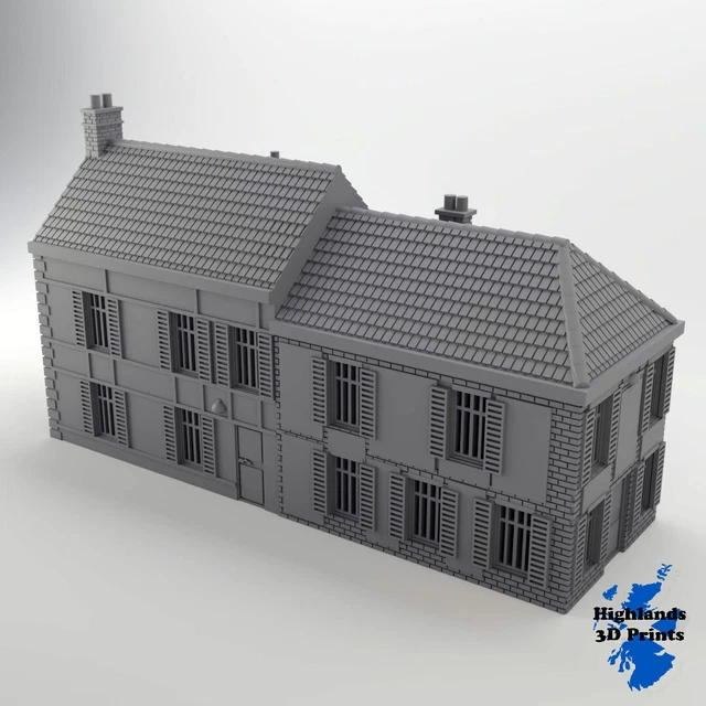 Cafe Gondrée Benouville - WWII Terrain Wargame Tabletop Terrain