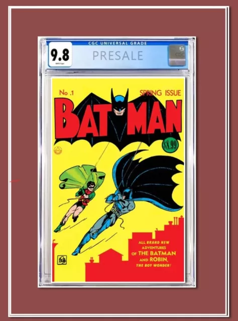 Batman #1 Facsimile Edition CGC 9.8 Graded PREORDER FOIL Variant Cover DC 2023