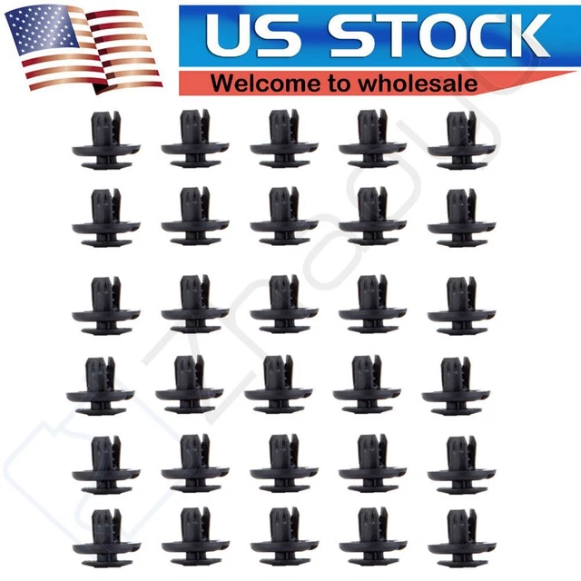30pcs fender retainer nylon black fasteners car clips for Acura #91512-SX0-003
