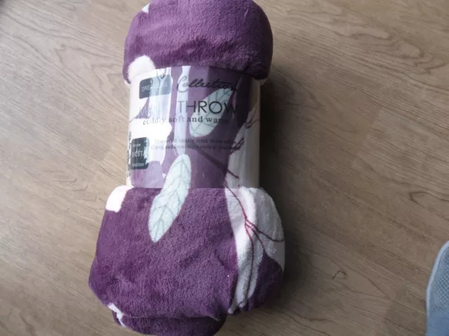 DREAMERS COLLECTION Mink Throw Blanket Blue New 30.00 PicClick UK