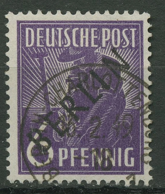 Berlin 1948 Schwarzaufdruck 2 mit TOP-Stempel