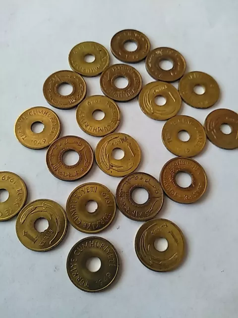 20 /1949 TURKEY 1 KURUS COIN NICE COINs