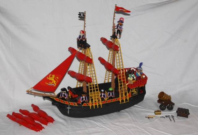 Gros Boulet De Canon Noir PLAYMOBIL Pour Pirates - Accessoire Compatible Nombreux Sets (4007, 4133, Etc.) - Occasion