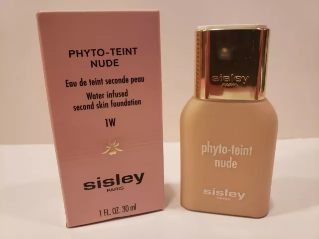 Sisley Paris~Phyto-Teint Nude Water Infused Second Skin Foundation~1W Cream~NI