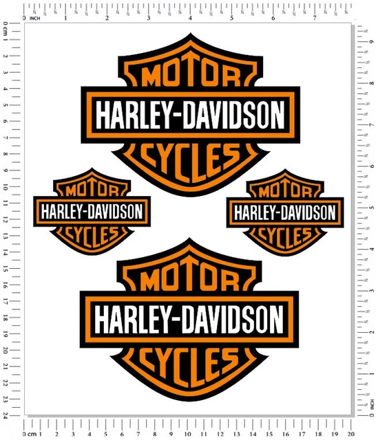 HARLEY DAVIDSON MOTORCYCLES Stickers Set LAMINATED Bike Decals Vinyl