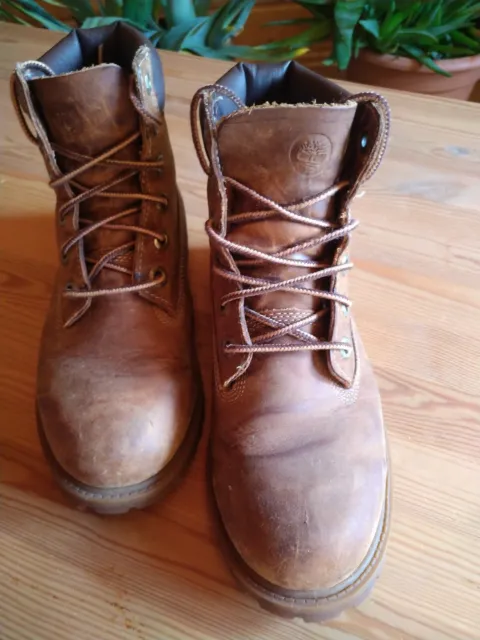 Junior Gr. 37 Tan Timberland 6 Inch Nubuck Ankle Boots