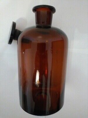 Große Apotheken Flasche- Apothekengefäß 1100 ml Braunglas 10