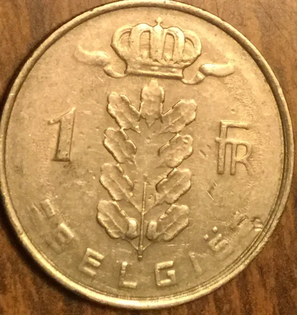 1977 Belgium 1 Franc Coin
