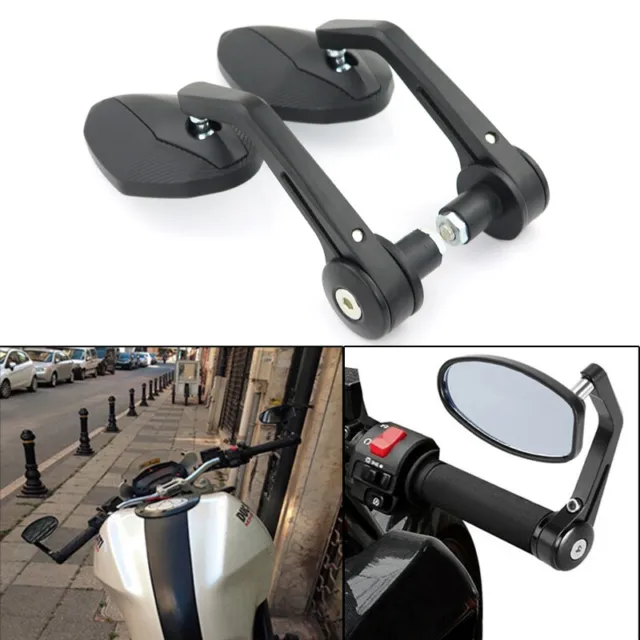Handle Bar End Side Rearview Mirrors Fit For Ducati Diavel 10-18/Xdiavel/S 15-18