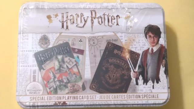 Harry Potter Playing Card Set Contains 2 Unique Decks Special Edition Tin GIFT!