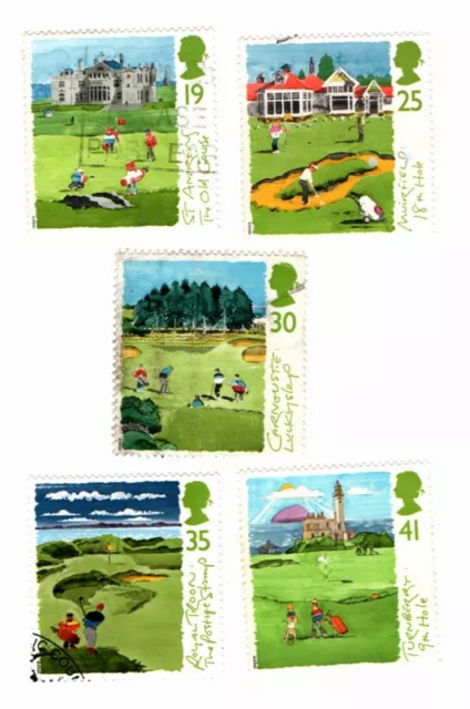 GB Stamps SG1829-1833, 1994 Scottish Golf Courses. Used Set My Ref 4774