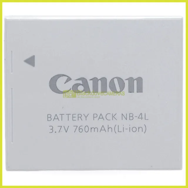 Batteria originale Canon NB-4L per Ixus 60 65 70, Powershot SD1100 SD1000 SD750
