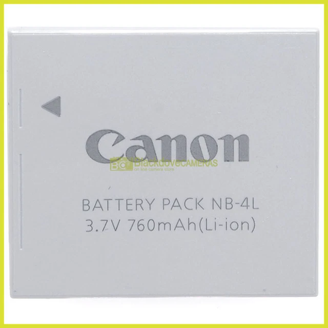 Batteria originale Canon NB-4L per Ixus 60 65 70, Powershot SD1100 SD1000 SD750