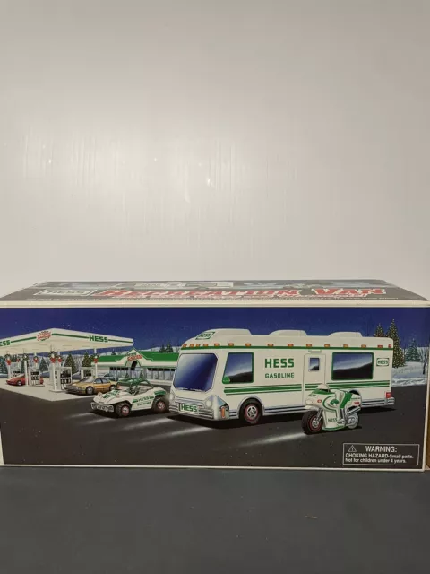 Hess 1998 Battery Operated Recreational Van With Dune Buggy And Motorcycle
