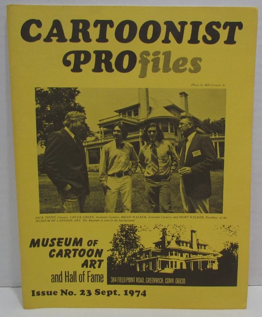 Cartoonist Profiles #23 1974 Joe Palooka, Disney Studio, Pogo, Spider-Man