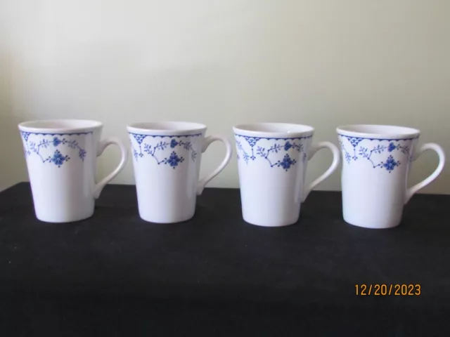 4 Mason's Denmark Slant Mugs England 3 7/8"