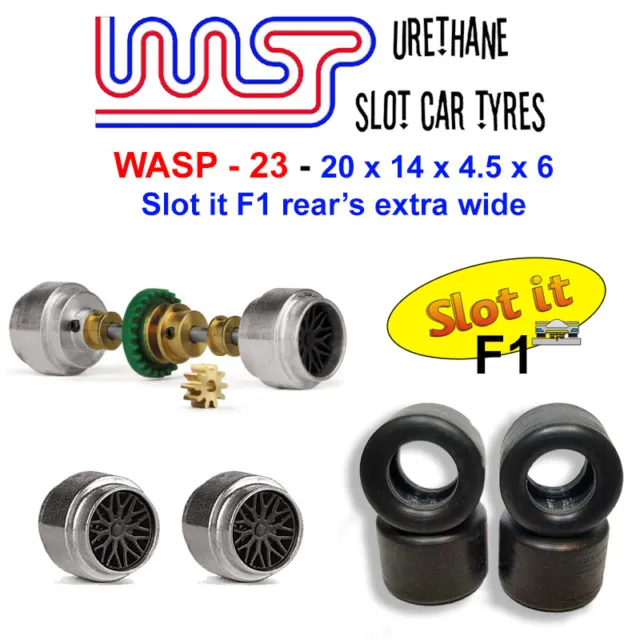 WASP 23 - Pneumatici per auto slot uretano - Slot it largo F1