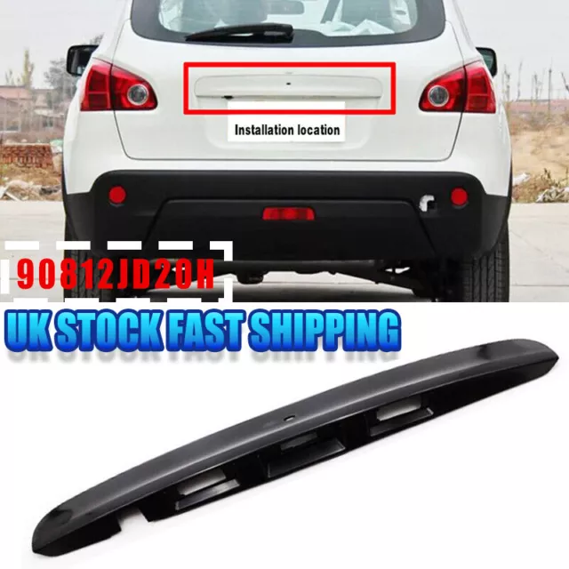 For Nissan Qashqai J10 2007-2013 Rear Tailgate Boot Lid Handle Cover Trim Black