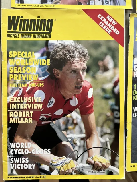Winning Bicycle Racing Illustrated March 1988 issue No 56 (Mint)