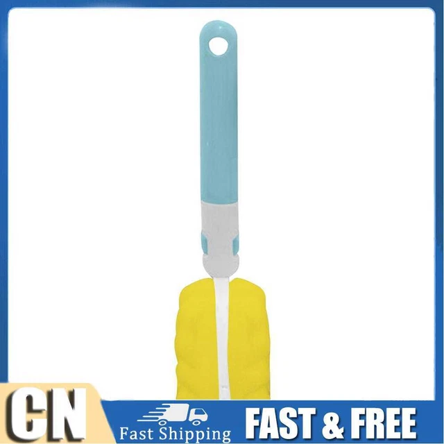 Cepillo de botella especial de esponja limpia desmontable alargado para bebé 3 piezas-30 cm