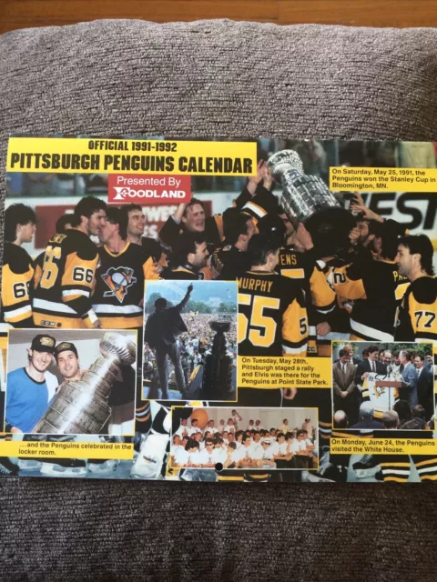 1991-92 Pittsburgh Penguins Foodland Calendar