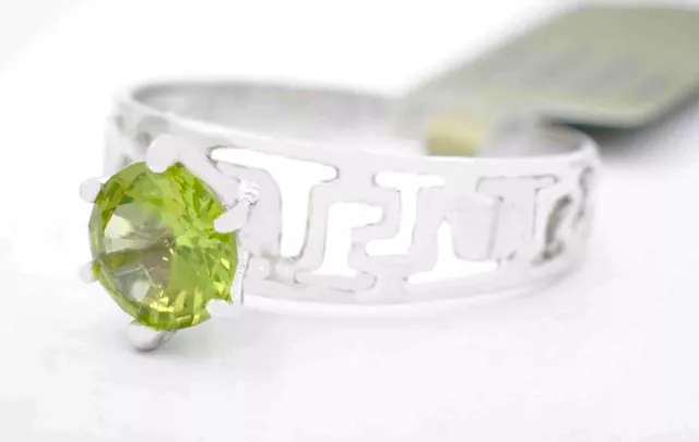 ORIGINAL 1,02 Karat PERIDOT SOLITÄRRING 10K GOLD - Kostenloser Bewertungsservice - Neu mit Etikett