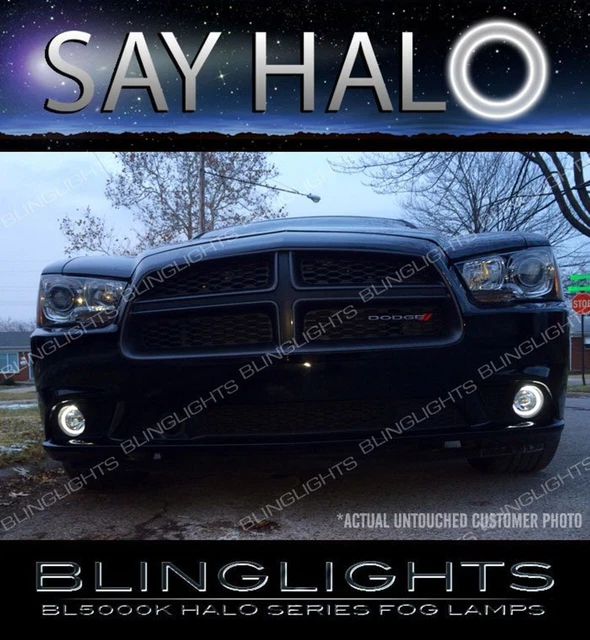 2006-2010 Dodge Charger Halo White LED Halo Fog Lamp Driving Light Kit