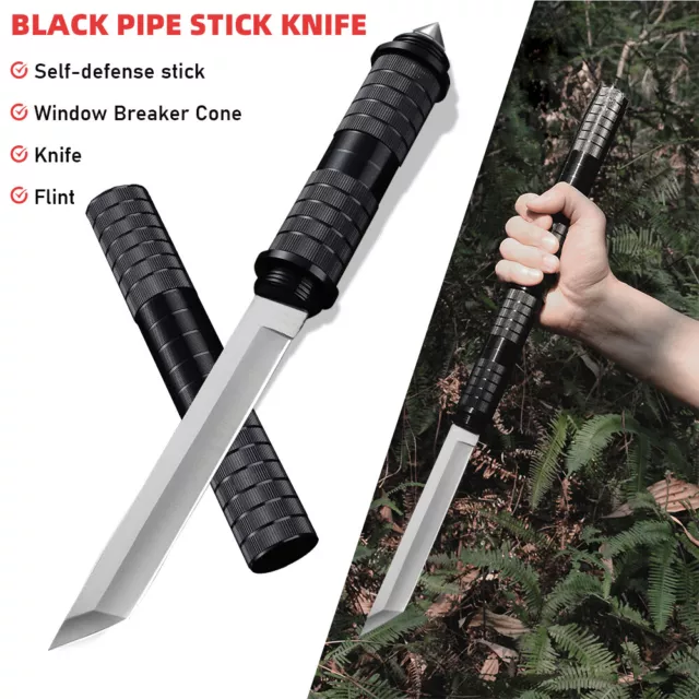 Military Knife Fixed Blade Outdoor Cutting Camping Hunting Tactical Survival Kit