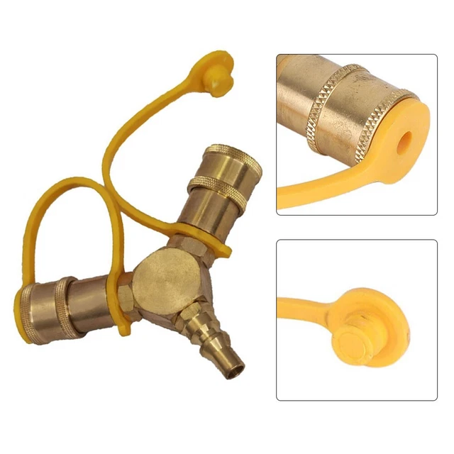 Adaptador divisor en Y de sellado de fugas confiable para manguera de remolque RV 1 pieza