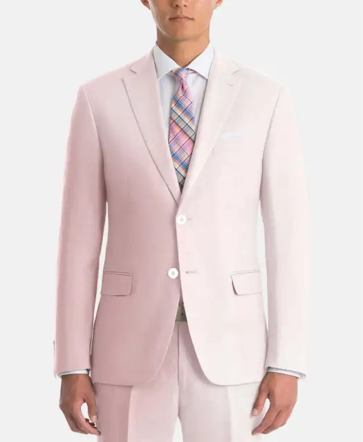 Lauren Ralph Lauren Men's UltraFlex Pink Linen Sport Coat - 42R