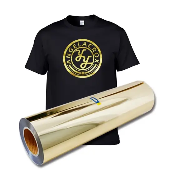 Heat Transfer Vinyl Gold Foil HTV Iron on Tshirt Garments Crafting Circuit Cameo