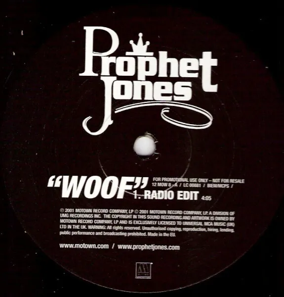Prophet Jones - Woof - Used Vinyl Record 12 - G6999z