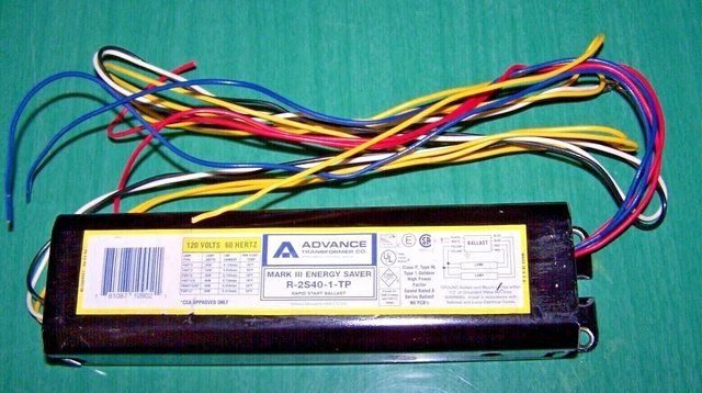 ADVANCE TRANSFORMER Co. R-2S40-1-TP - Mark III Energy Saver BALLAST - 120V - EUC