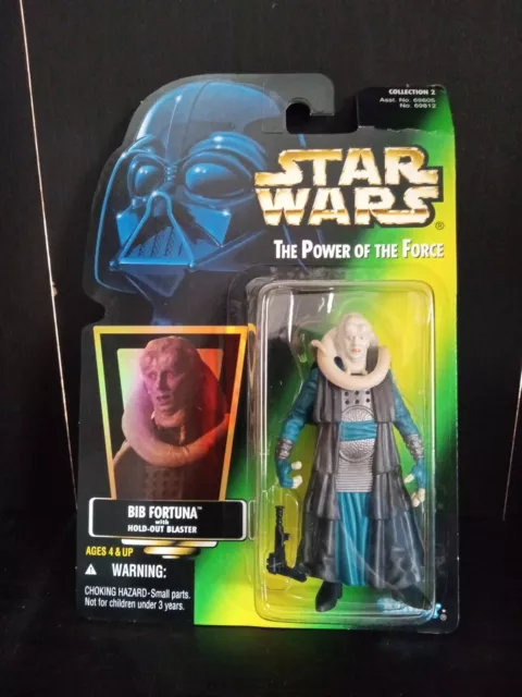 Star Wars POTF The Power of the Force Green Holo Bib Fortuna Action Figure- 1996