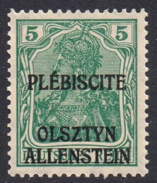 EBS Germany 1920 - Germania - ALLENSTEIN Plebiscite - Olsztyn - Michel 1 - MNH**