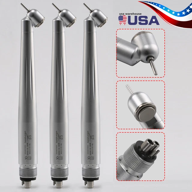 1-3pcs Yabangbang Dental 45 Degree Surgical High Speed Handpiece Push 4Hole