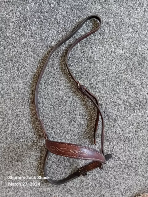 Pony Leather Brown Drop Noseband