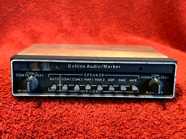 Collins Amr 350 Audio Marke Panel With Mounting Tray P/N 622-2087-001