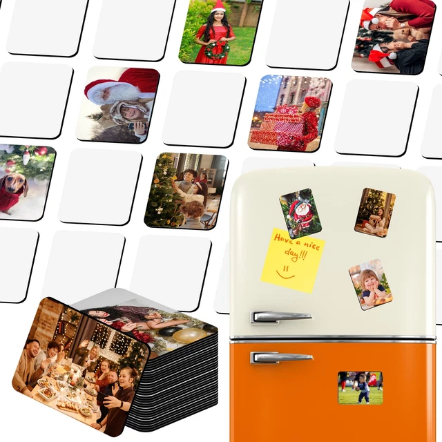 30PCS Sublimation Magnet Blanks, Personalized Refrigerator Blanksn