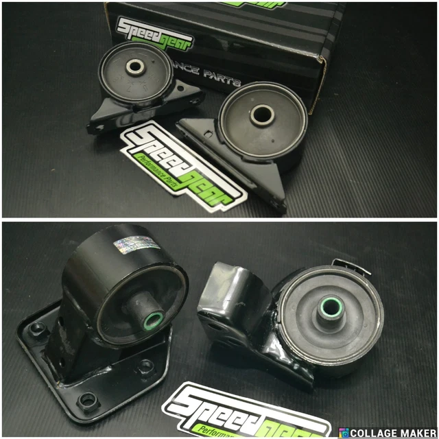 Set Complete Full Harden Engine Mount Manual  Lancer Mirage Colt 4G91 4G92 4G93