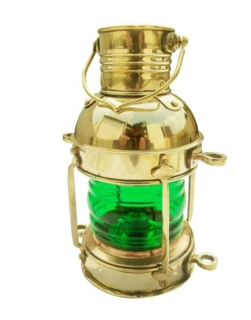 Anker Öllampe Nautische Maritime Schiffslaterne Boot Kupfer Finish Lampe 10"